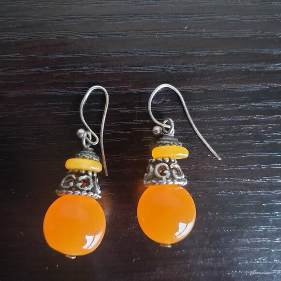 Lot 3 Pairs of Vintage Earrings Clip On and Pierced - Picture 9 of 10